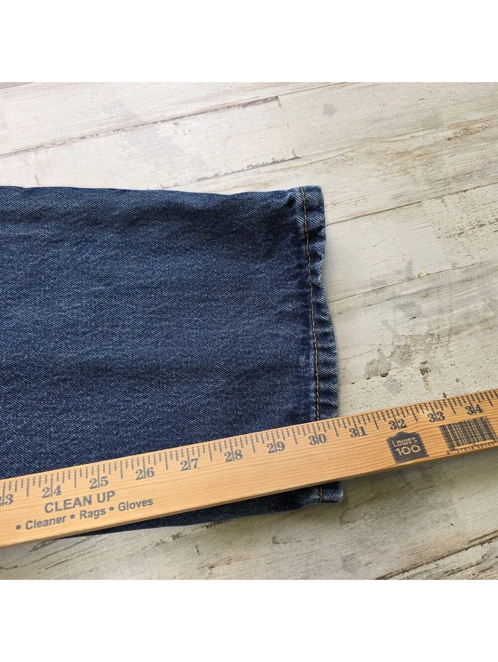 Levi's Jeans 505 Straight Leg 38x32 Men's Work Used Broken in Comfortable